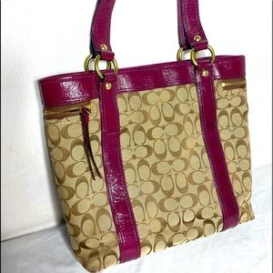 Coach cloth and leather like new